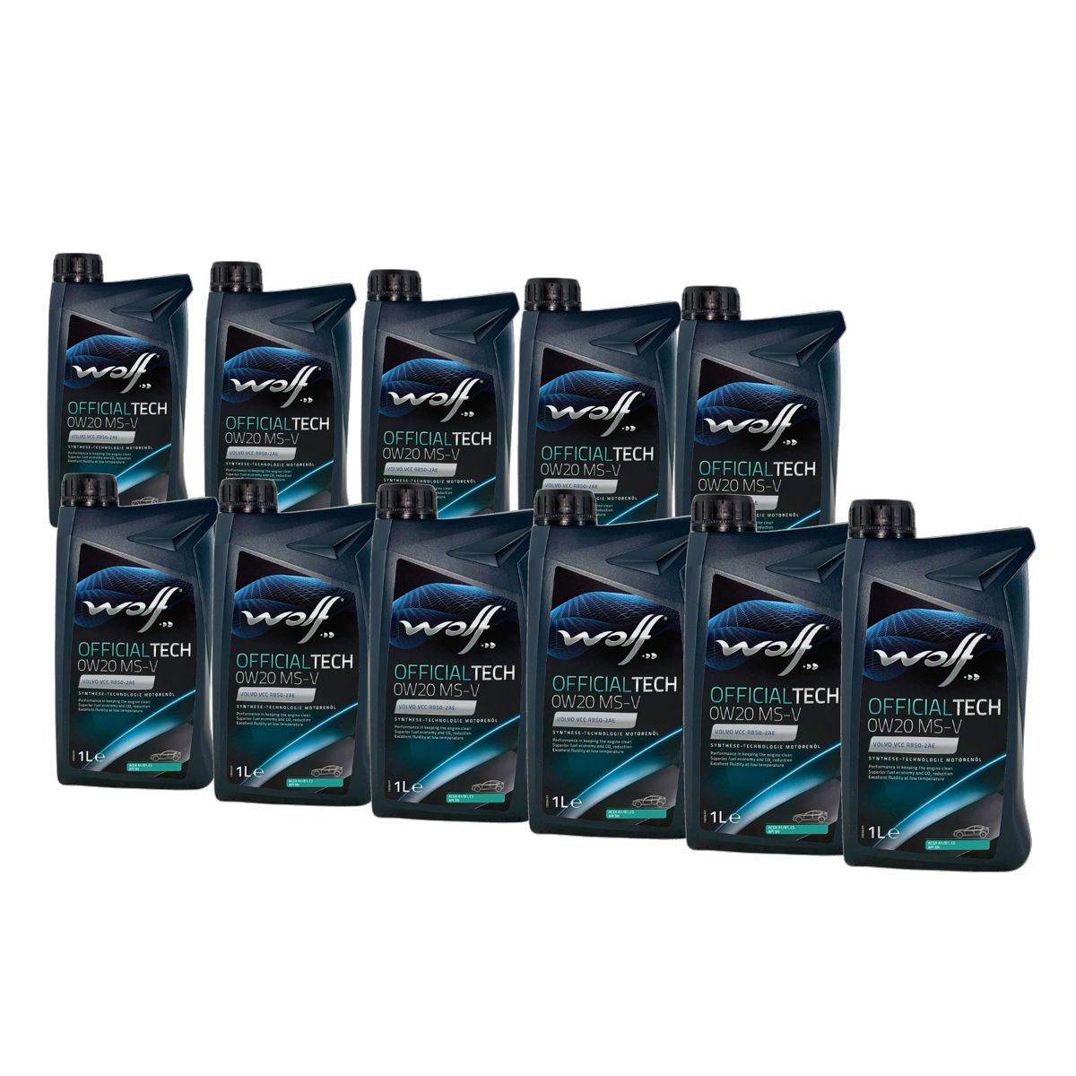 Wolf OfficialTech 0W-20 MS-V 11x1 Liter