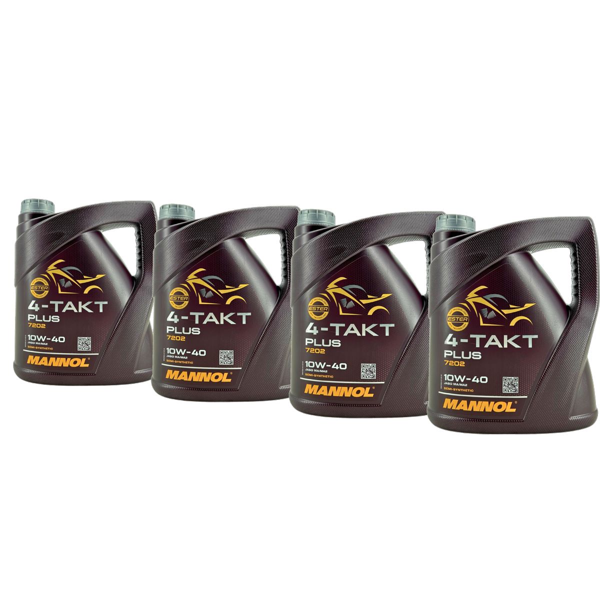 Mannol 4-Takt Plus 10W-40 4x4 Liter