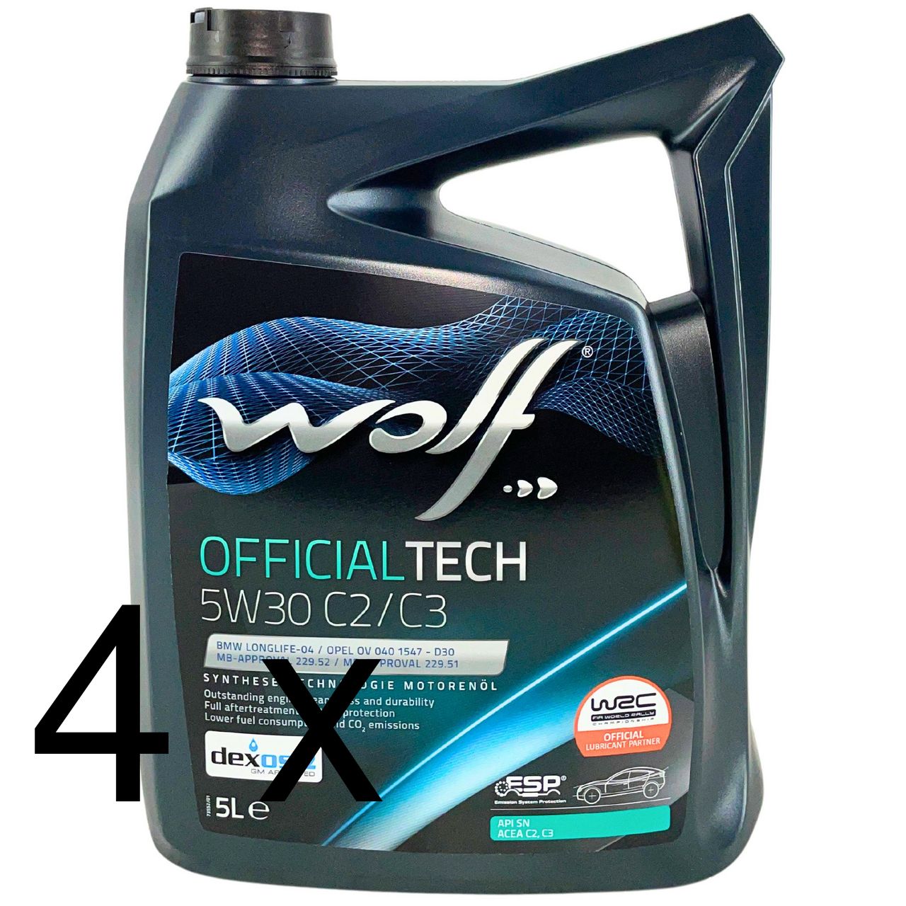 Wolf OfficialTech 5W-30 C2/C3 4x5 Liter