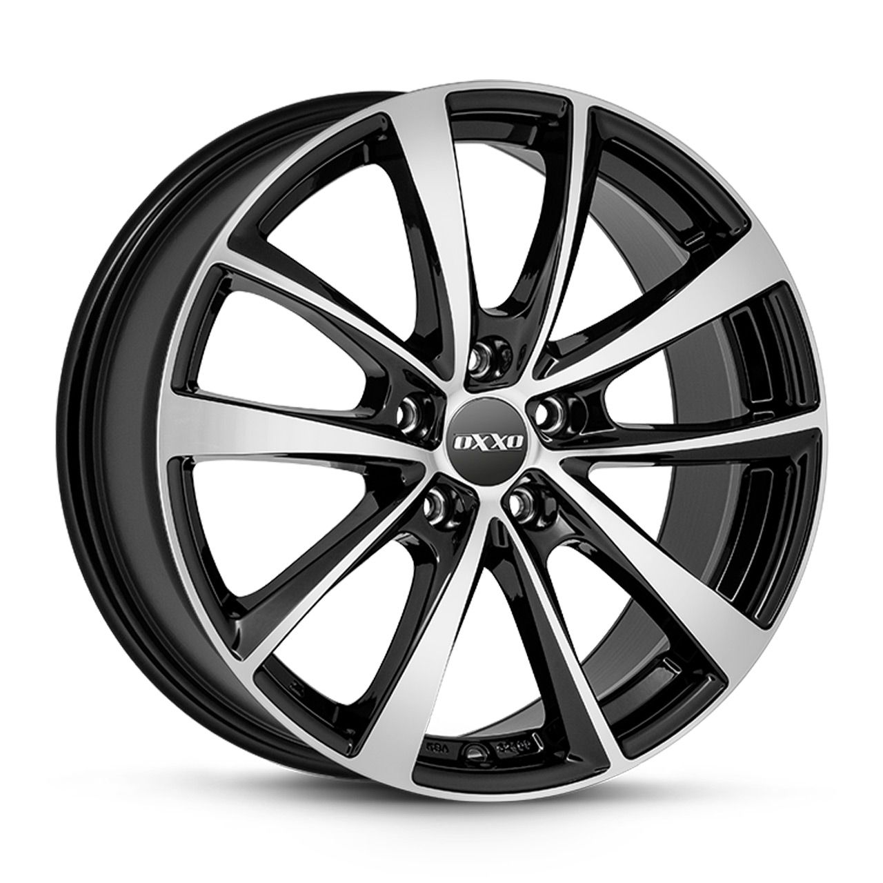 OXXO WHEELS VIDORRA BLACK-5 schwarz poliert 8.0Jx18 5x114.3 ET38
