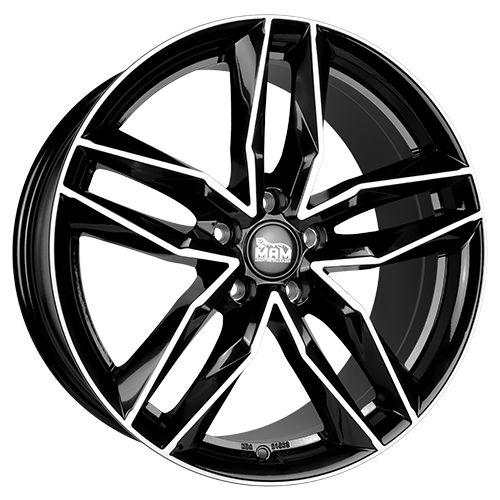 MAM WHEELS MAM RS3 black front polished 8.5Jx20 5x112 ET30