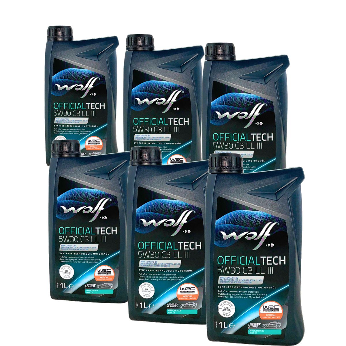 Wolf OfficialTech 5W-30 C3 LL III 6x1 Liter