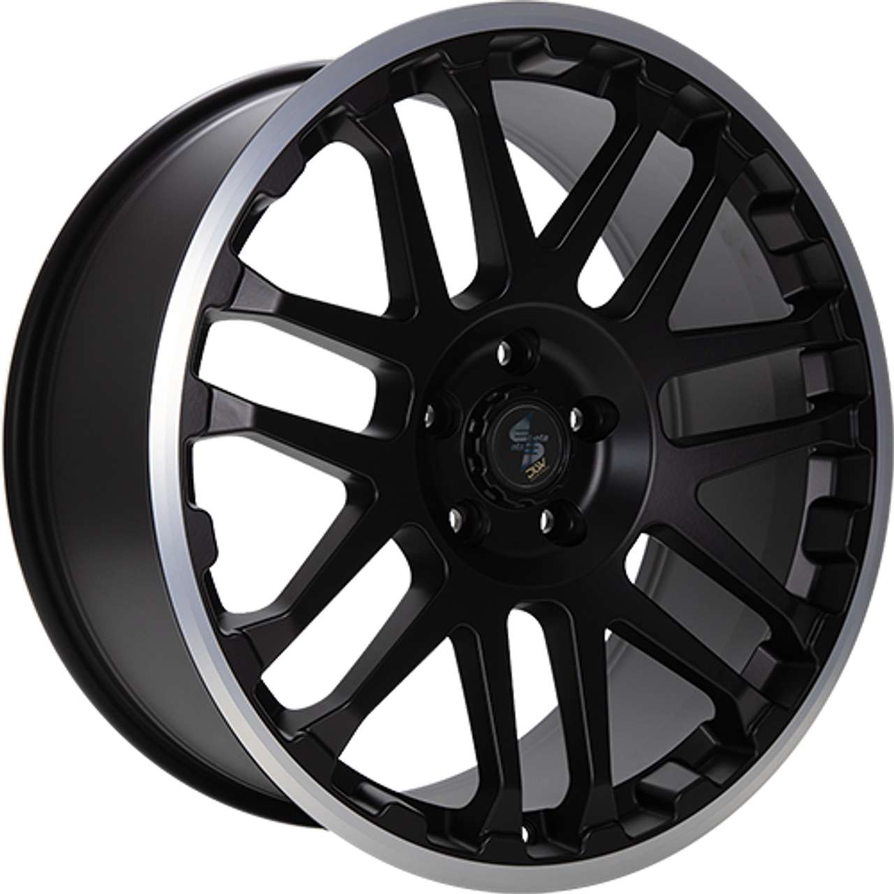ETABETA COMBAT Black matt lip polished 7.0Jx17 5x120 ET50
