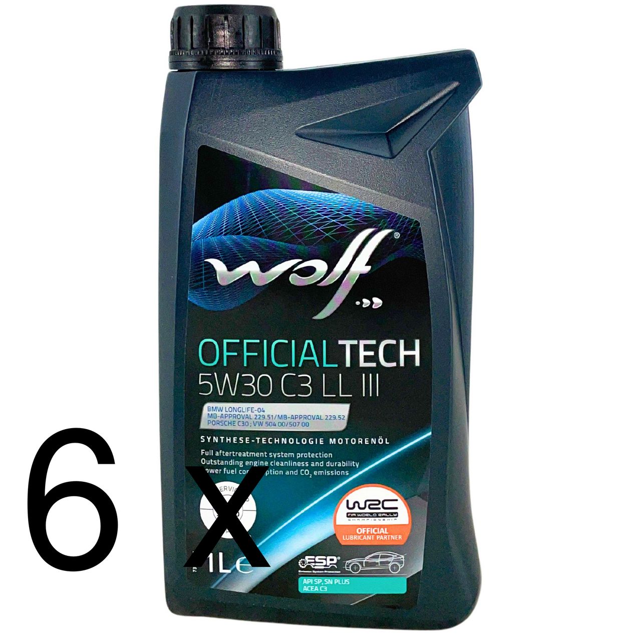 Wolf OfficialTech 5W-30 C3 LL III 6x1 Liter