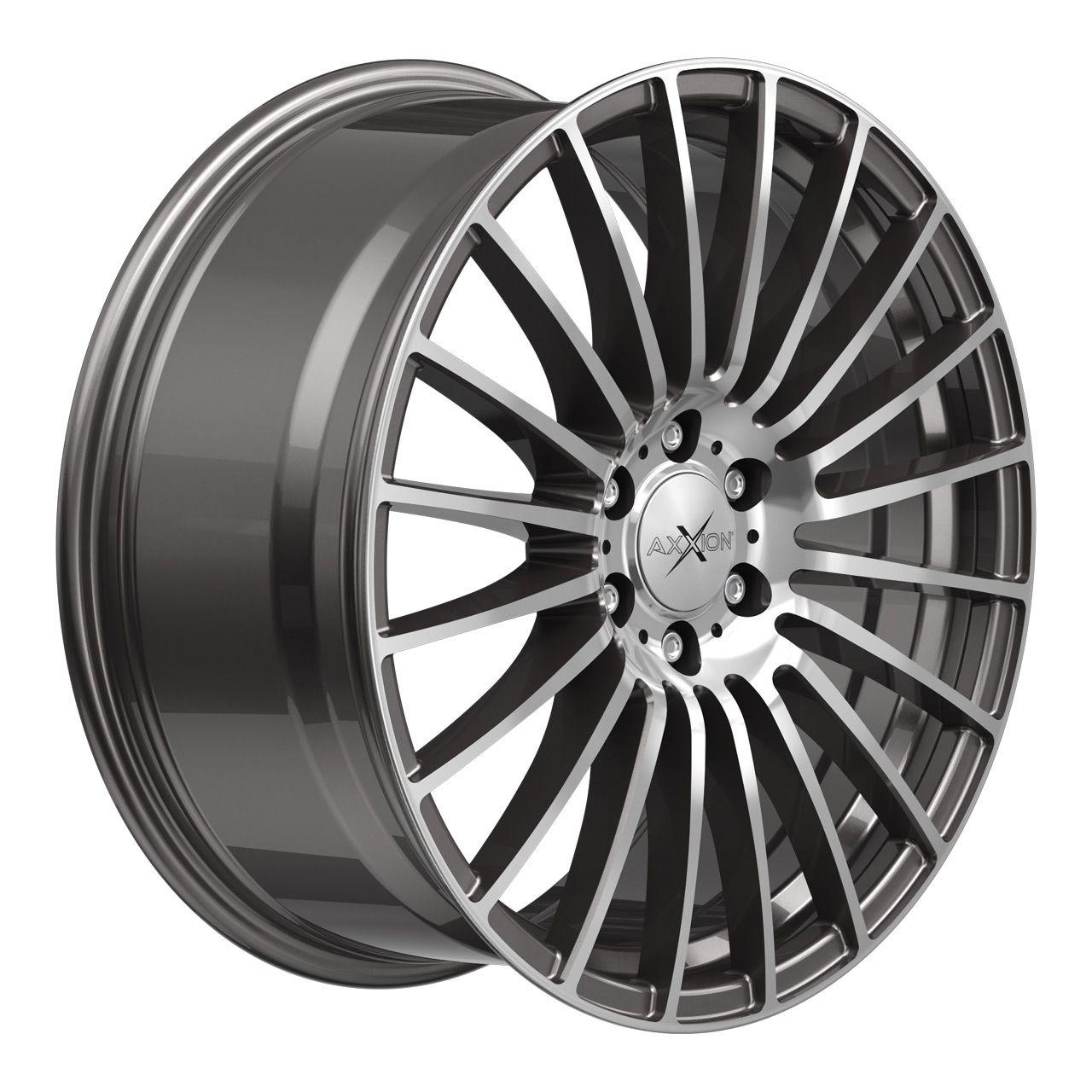 AXXION AX5 EXCESS Daytona Grau Hochglanzpoliert 8.0Jx18 5x112 ET45