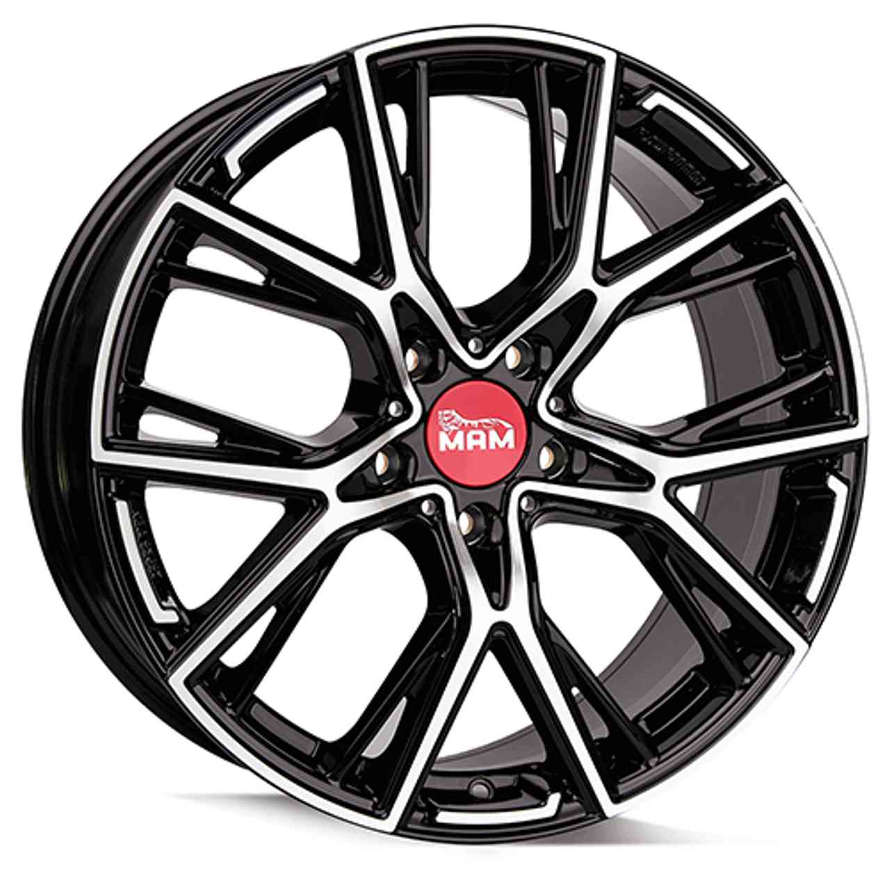 MAM MAM B4 black front polished 8.5Jx19 5x112 ET30