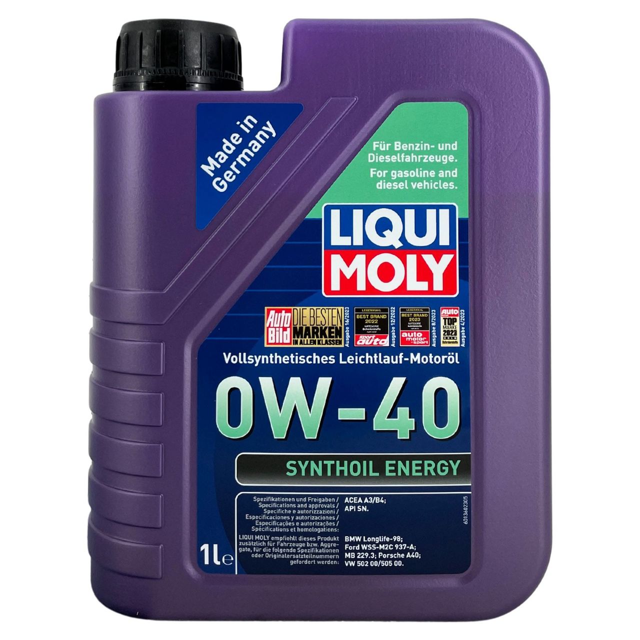 Liqui Moly Synthoil Energy 0W-40 3x1 Liter
