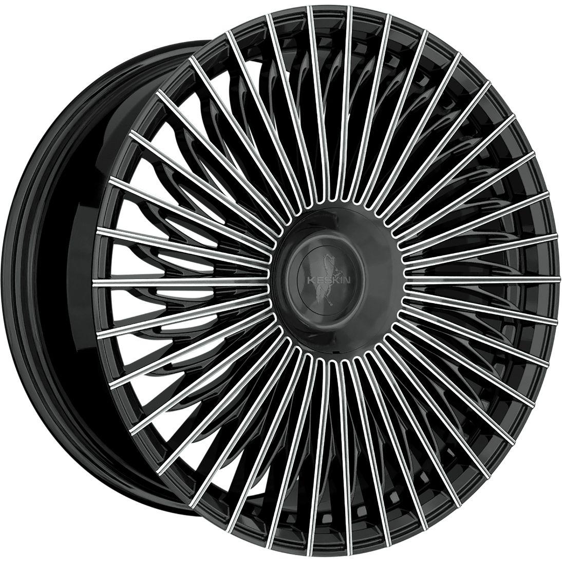KESKIN WHEELS KT X1 EXCLUSIVE black secret diamond 9.5Jx21 5x114.3 ET40