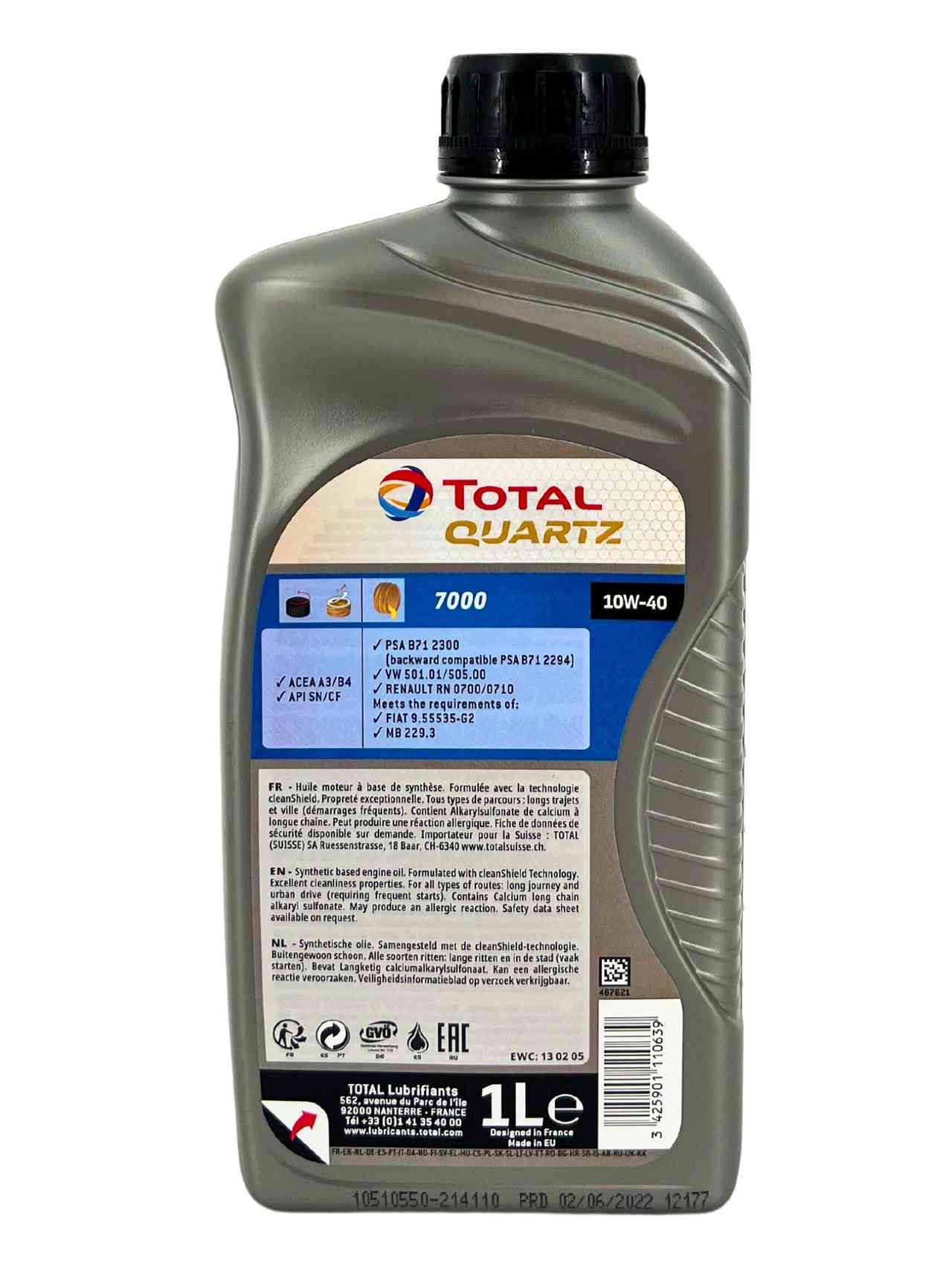 Total Quartz 7000 10W-40 1 Liter