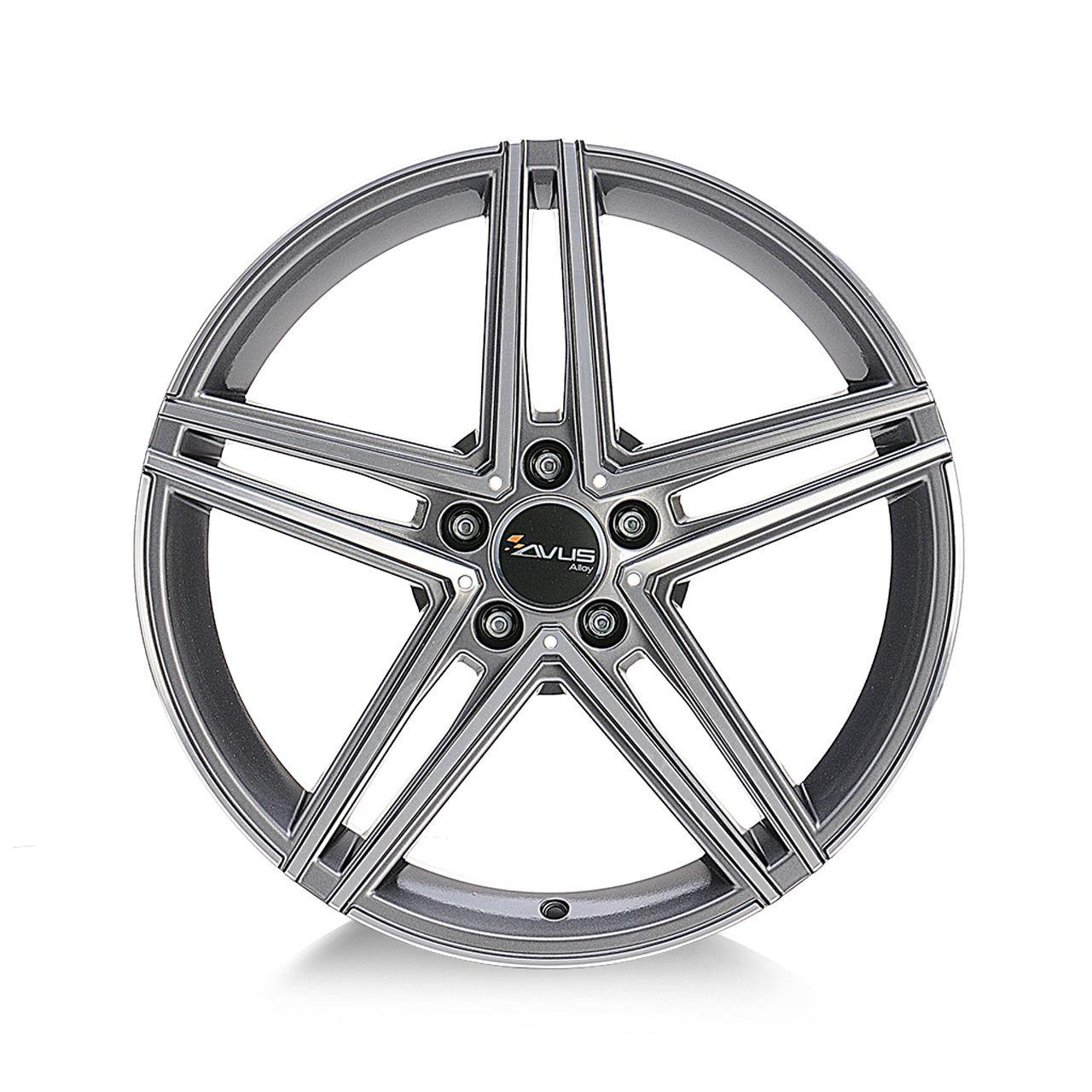 AVUS RACING AC-515 anthracite polished 7.5Jx17 5x112 ET52.5