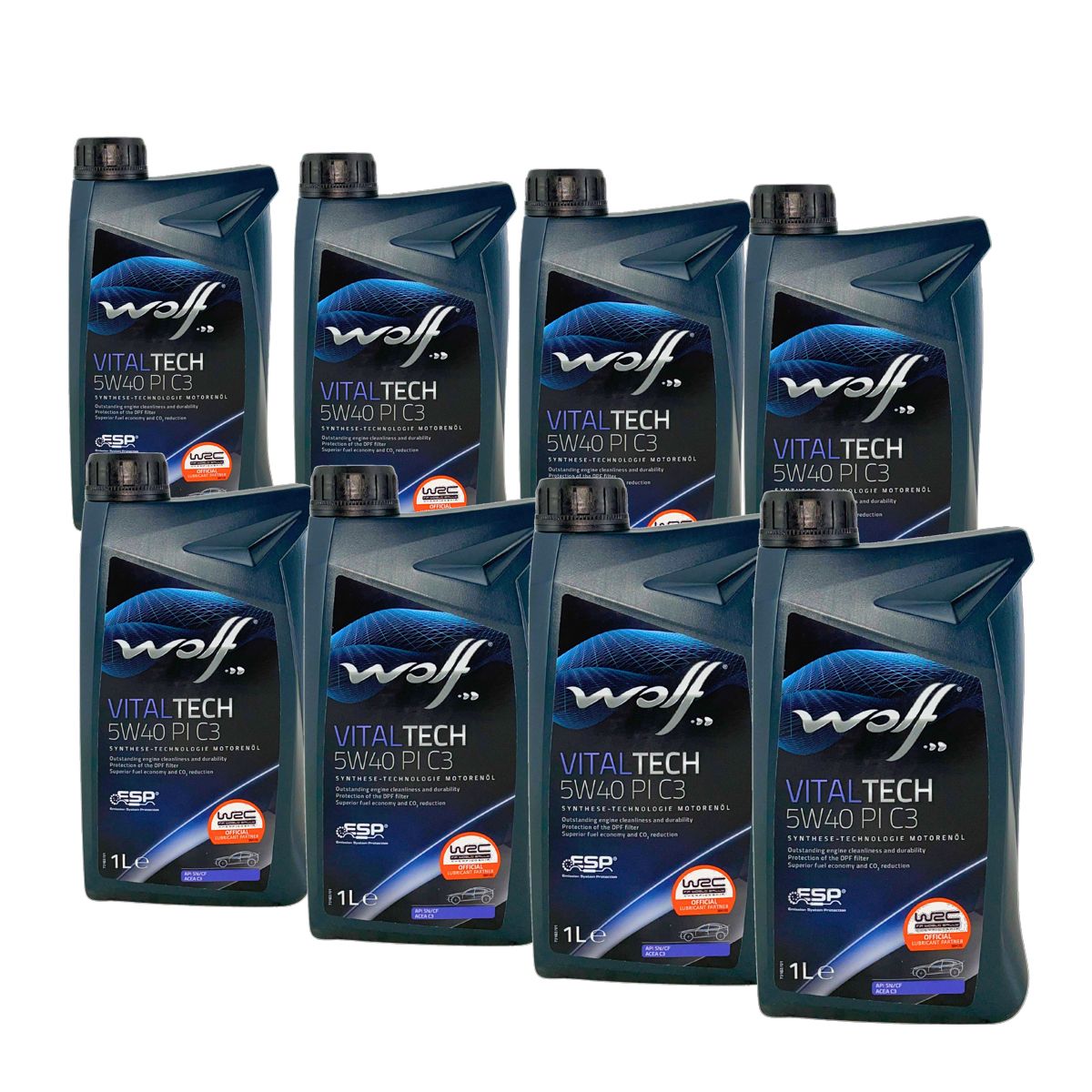 Wolf VitalTech 5W-40 PI C3 8x1 Liter