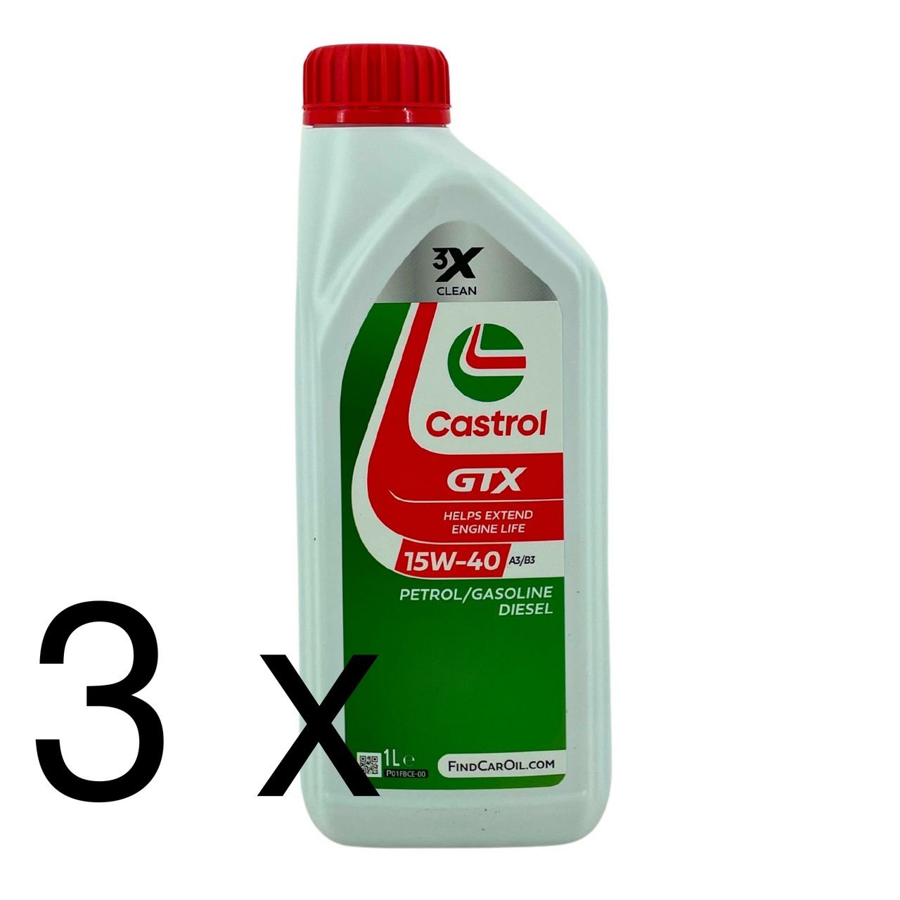 Castrol GTX 15W-40 A3/B3 3x1 Liter