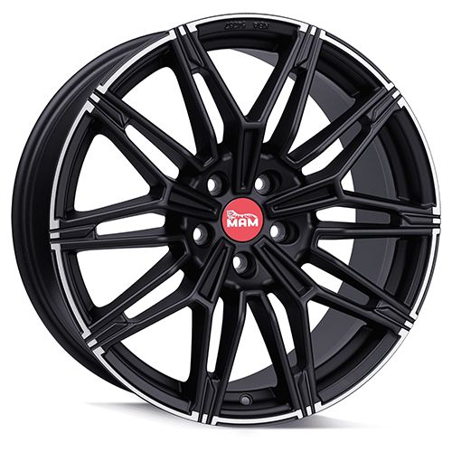 MAM WHEELS MAM B3N matt black lip polished 8.5Jx19 5x112 ET30