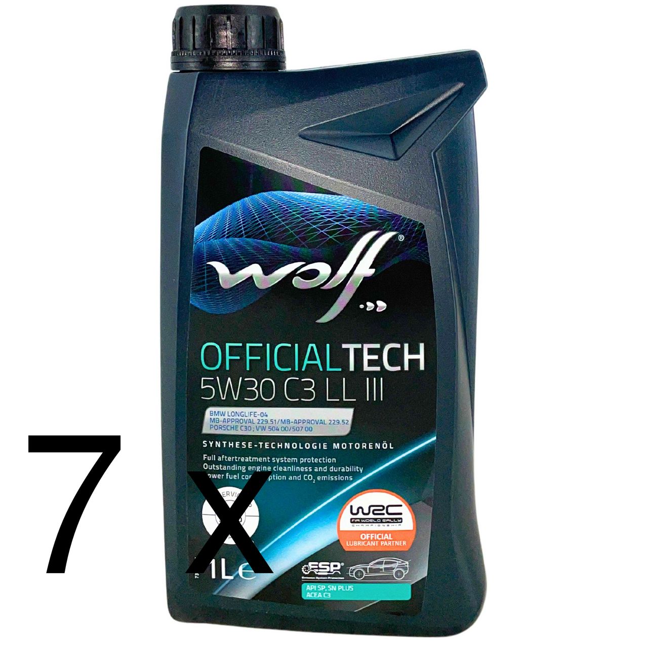Wolf OfficialTech 5W-30 C3 LL III 7x1 Liter