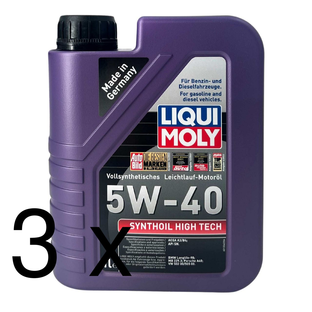Liqui Moly Synthoil High Tech 5W-40 3x1 Liter