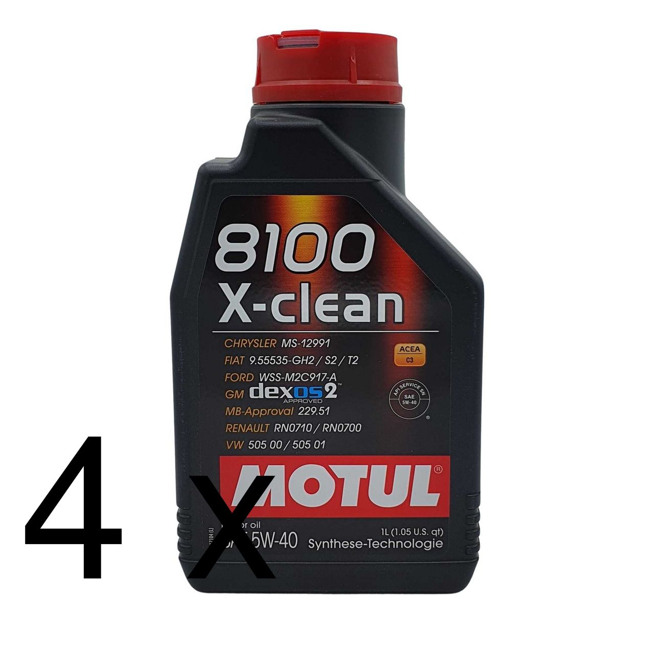 Motul 8100 X-clean 5W-40 4x1 Liter Motul 8100 X-clean 5W-40 4x1 Liter