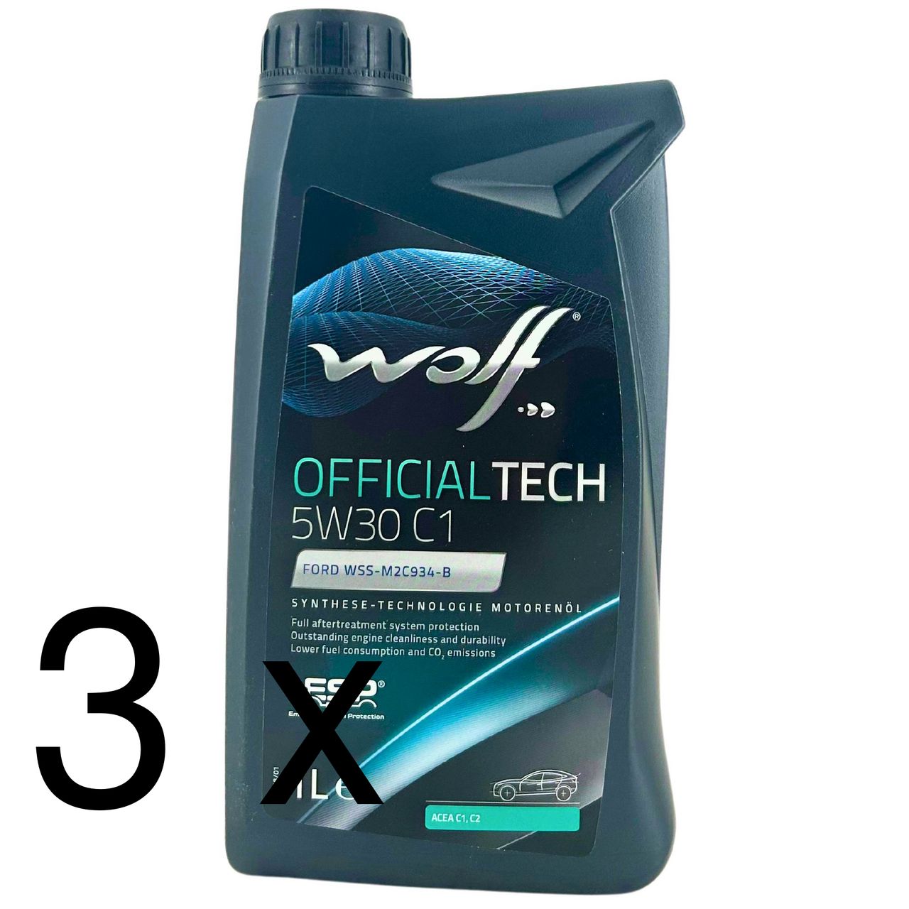 Wolf OfficialTech 5W-30 C1 3x1 Liter