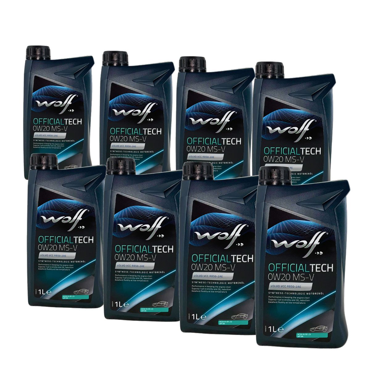 Wolf OfficialTech 0W-20 MS-V 8x1 Liter