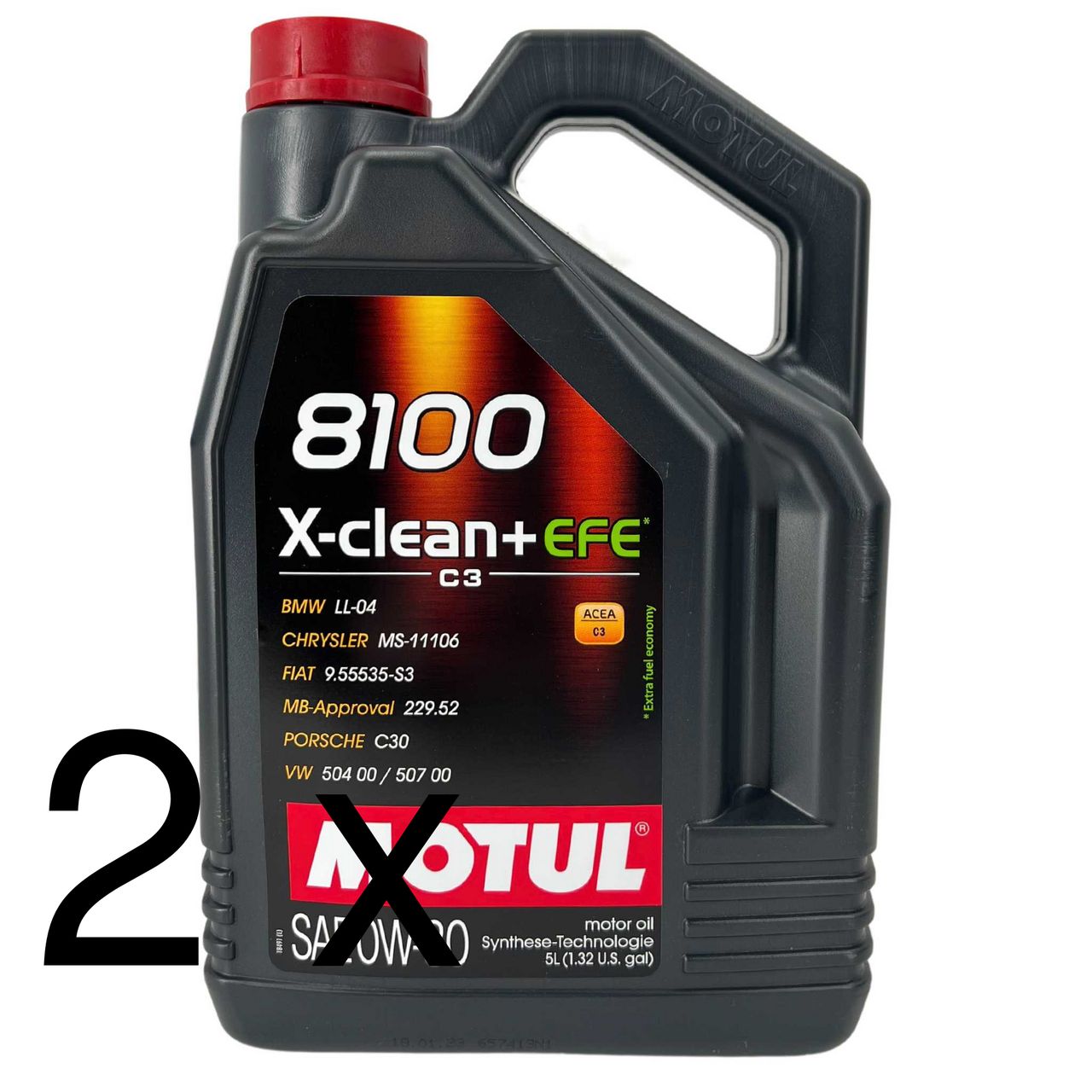 Motul 8100 X-Clean + EFE 0W-30 2x5 Liter