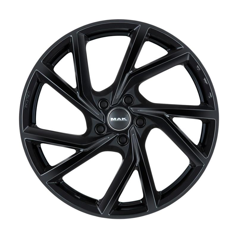 MAK KASSEL gloss black 7.0Jx17 5x108 ET34