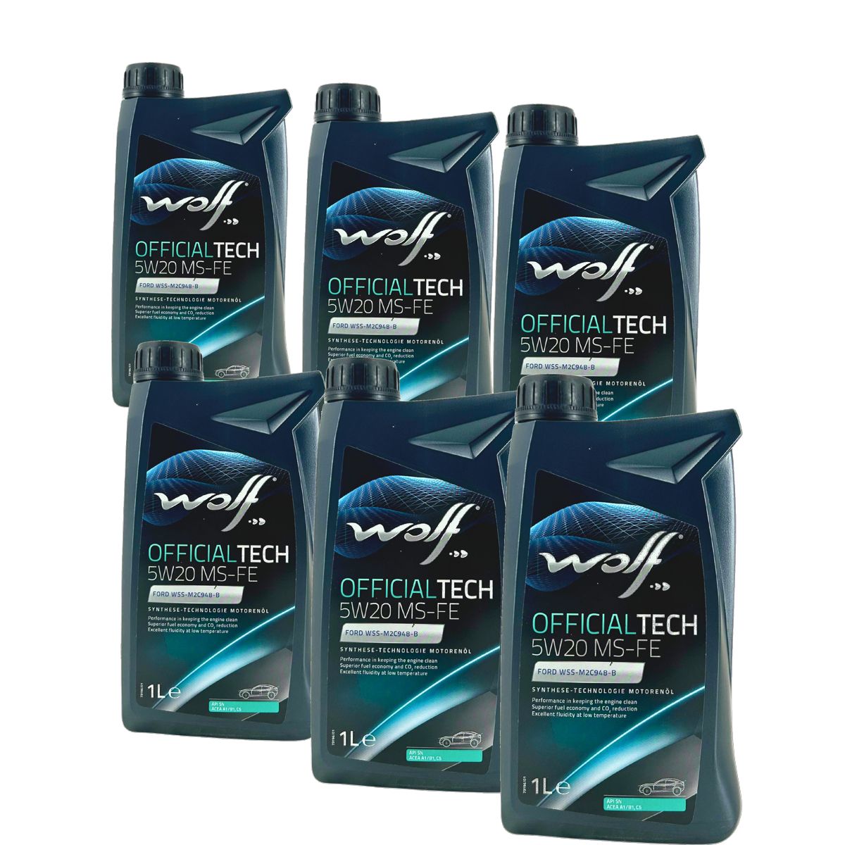 Wolf OfficialTech 5W-20 MS-FE 6x1 Liter
