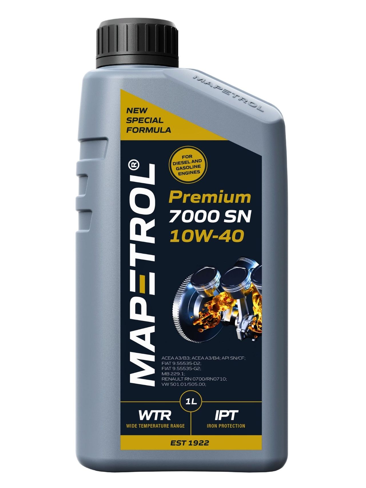 Mapetrol Premium 7000 SN 10W-40 1 Liter Mapetrol Premium 7000 SN 10W-40 1 Liter