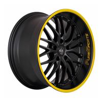BARRACUDA VOLTEC T6 mattblack puresports color trim gelb 9.0Jx18 5x120 ET35