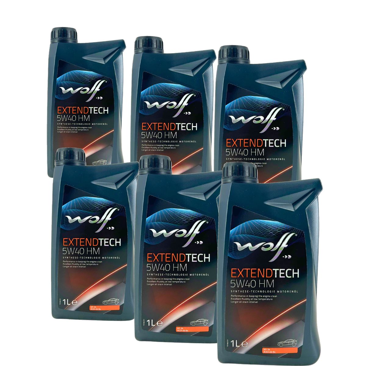 Wolf ExtendTech 5W-40 HM 6x1 Liter
