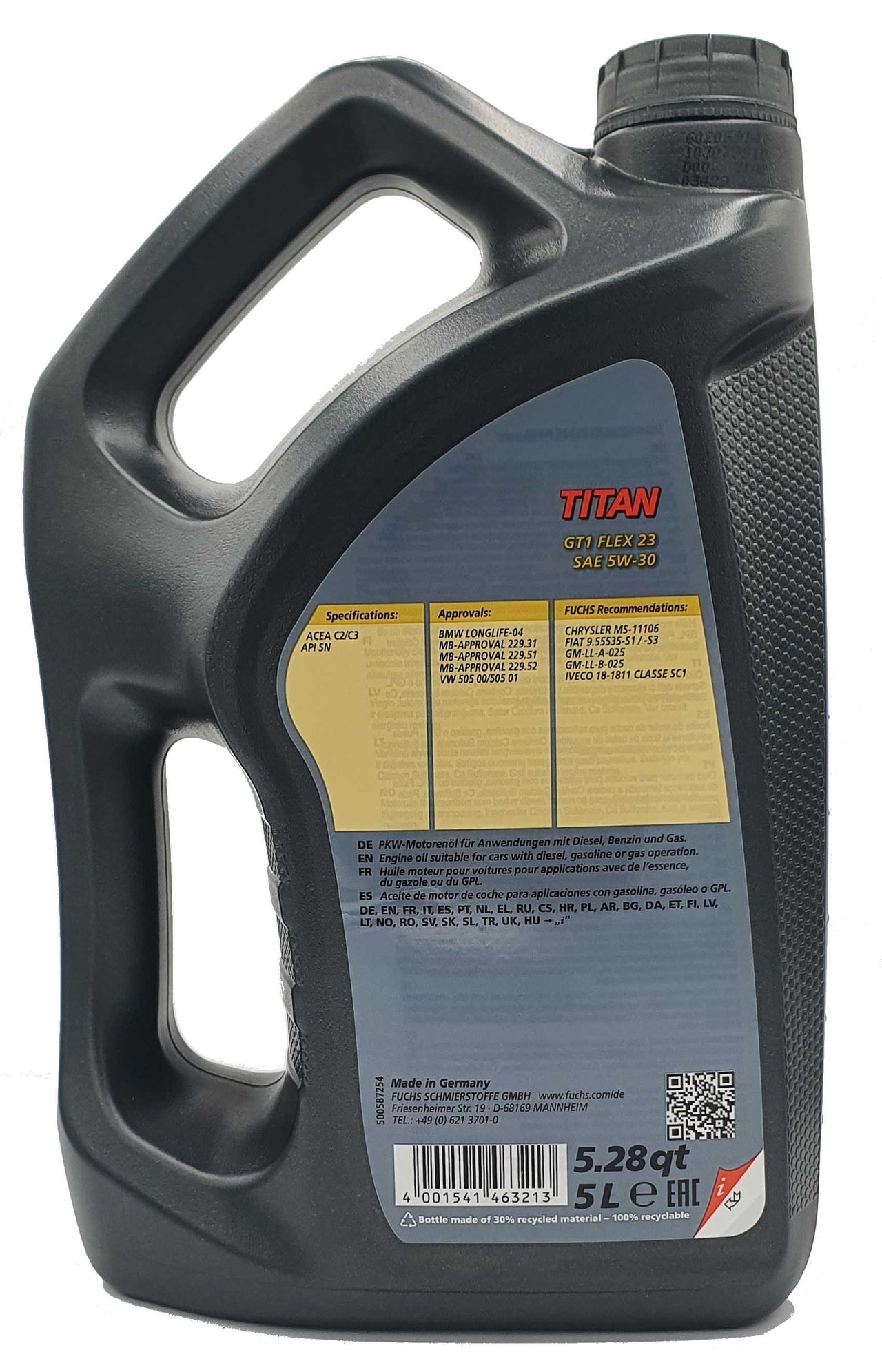 Fuchs Titan GT1 Flex C23 5W-30 5 Liter
