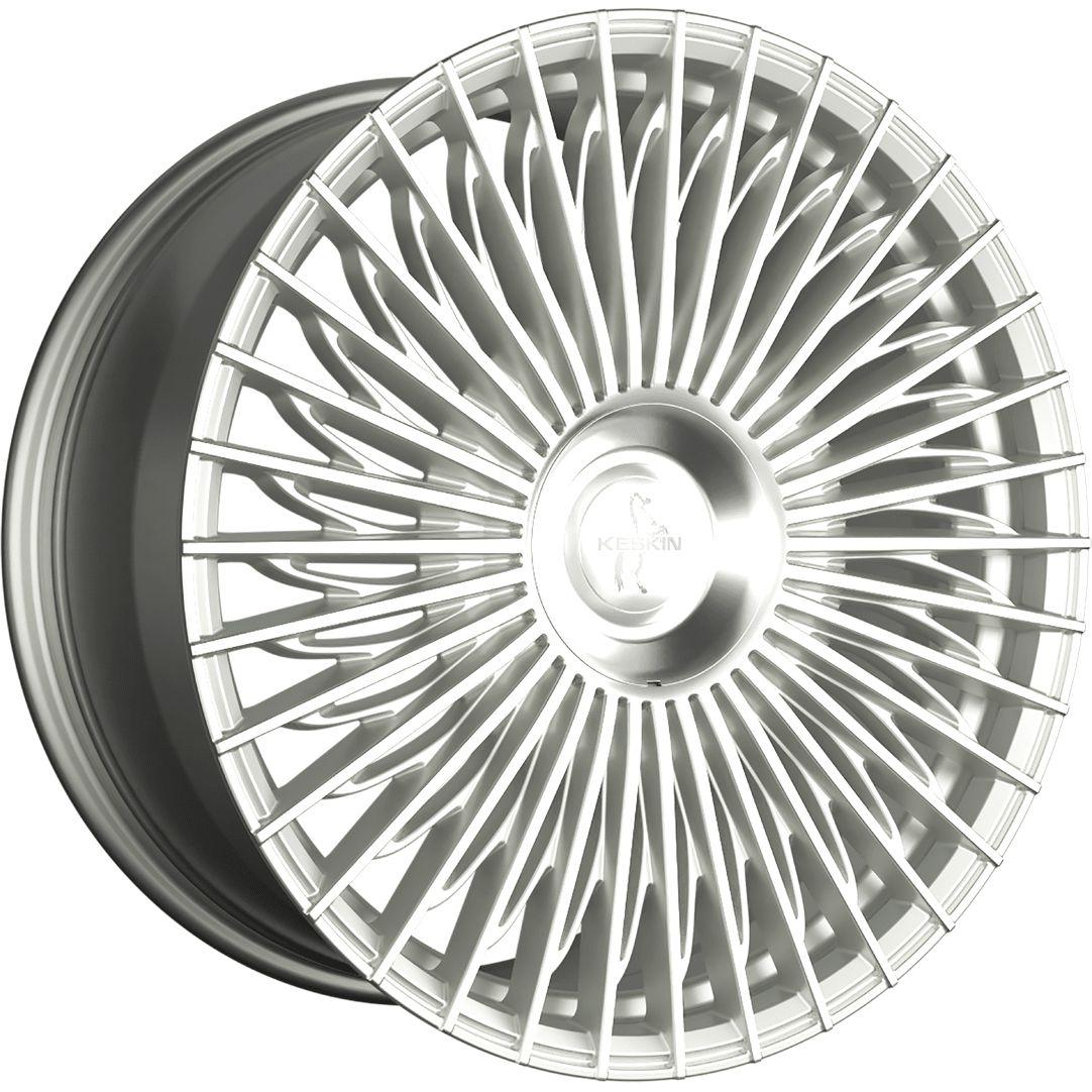 KESKIN WHEELS KT X1 EXCLUSIVE silver front polished 9.5Jx21 5x112 ET33