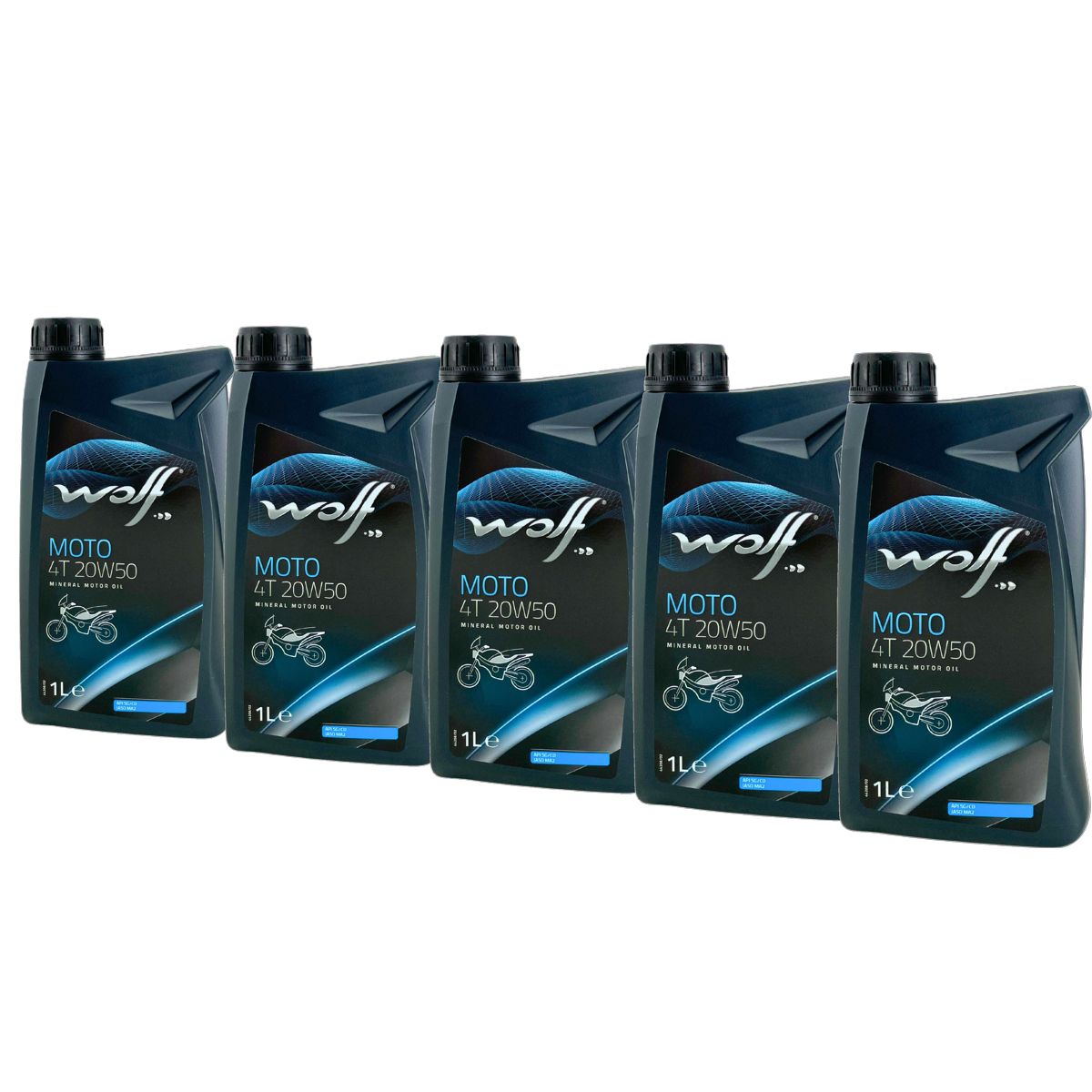 Wolf Moto 4T 20W-50 5x1 Liter