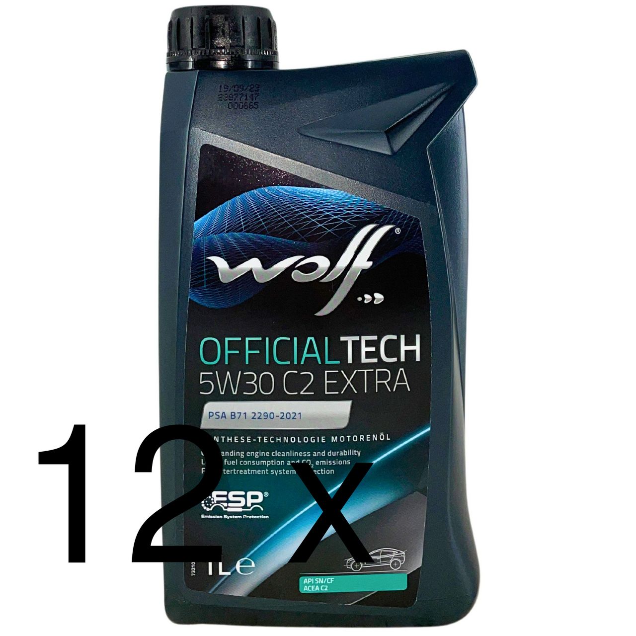 Wolf OfficialTech 5W-30 C2 Extra 12x1 Liter