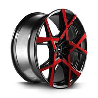 BARRACUDA PROJECT X gloss black flashred 10.0Jx22 5x108 ET40