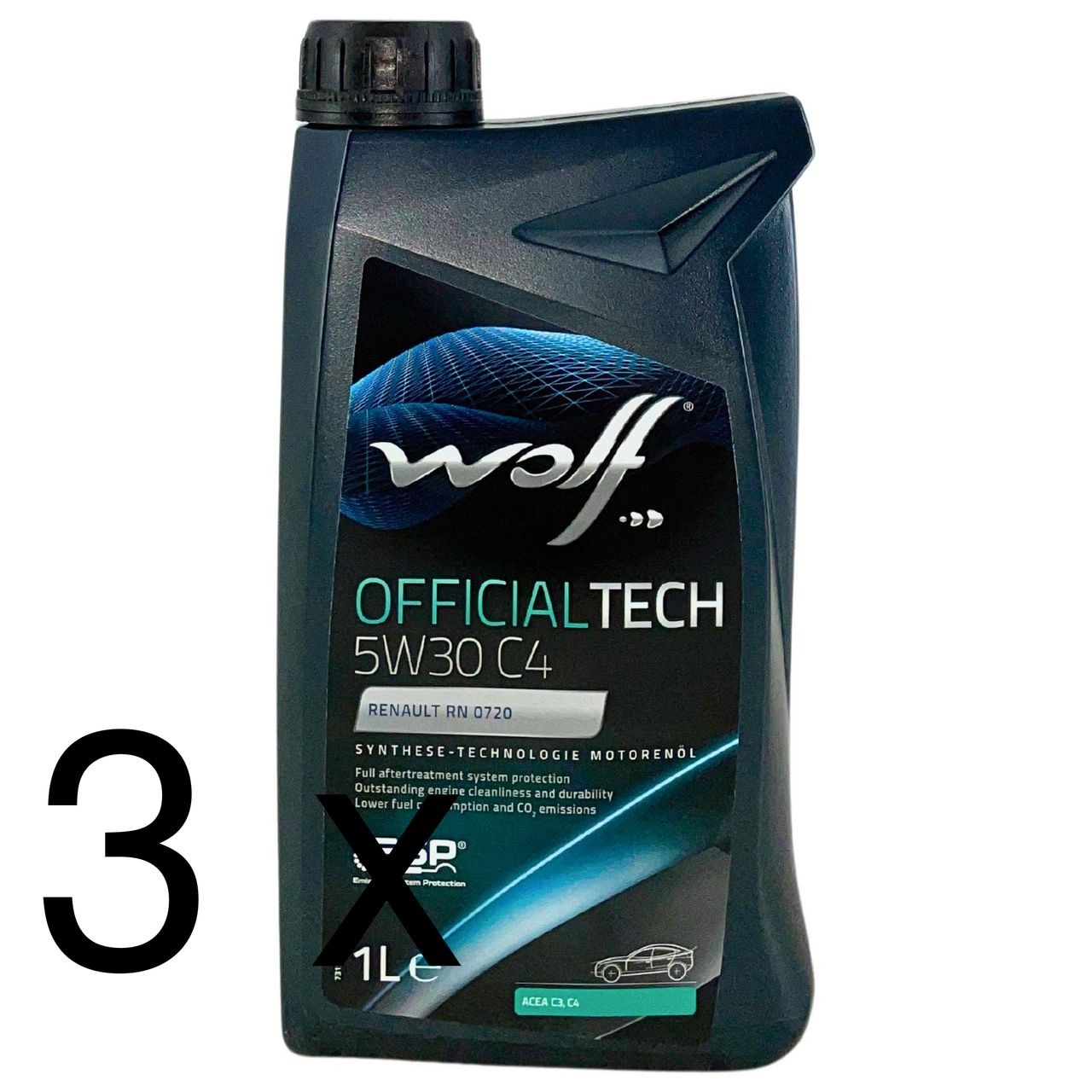 Wolf OfficialTech 5W-30 C4 3x1 Liter