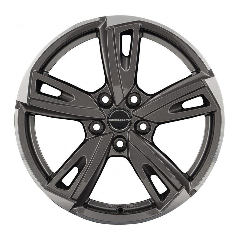 BORBET DESIGN BU1 mistral anthracite glossy polished 7.5Jx17 5x100 ET50