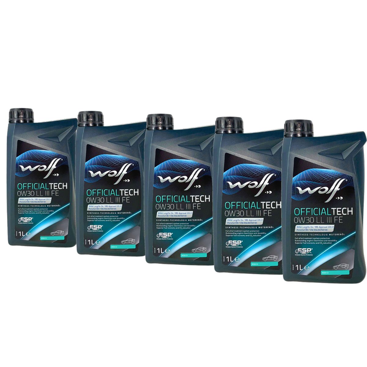 Wolf OfficialTech 0W-30 LL III FE 5x1 Liter