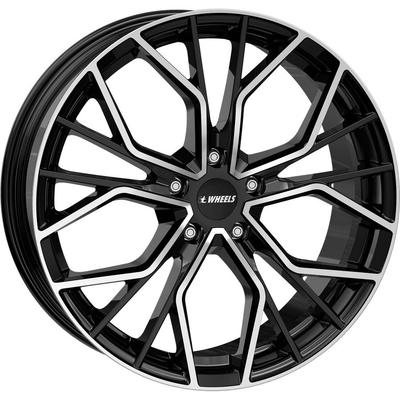 ITWHEELS TIARA shiny black polished front 8.0Jx18 5x100 ET35