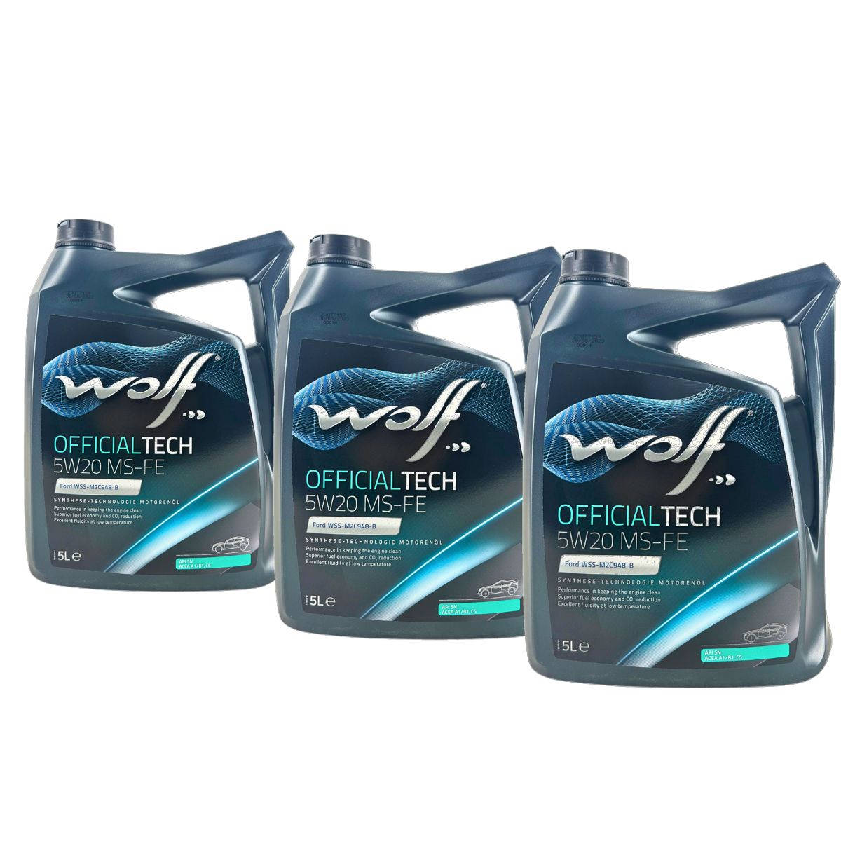 Wolf OfficialTech 5W-20 MS-FE 3x5 Liter