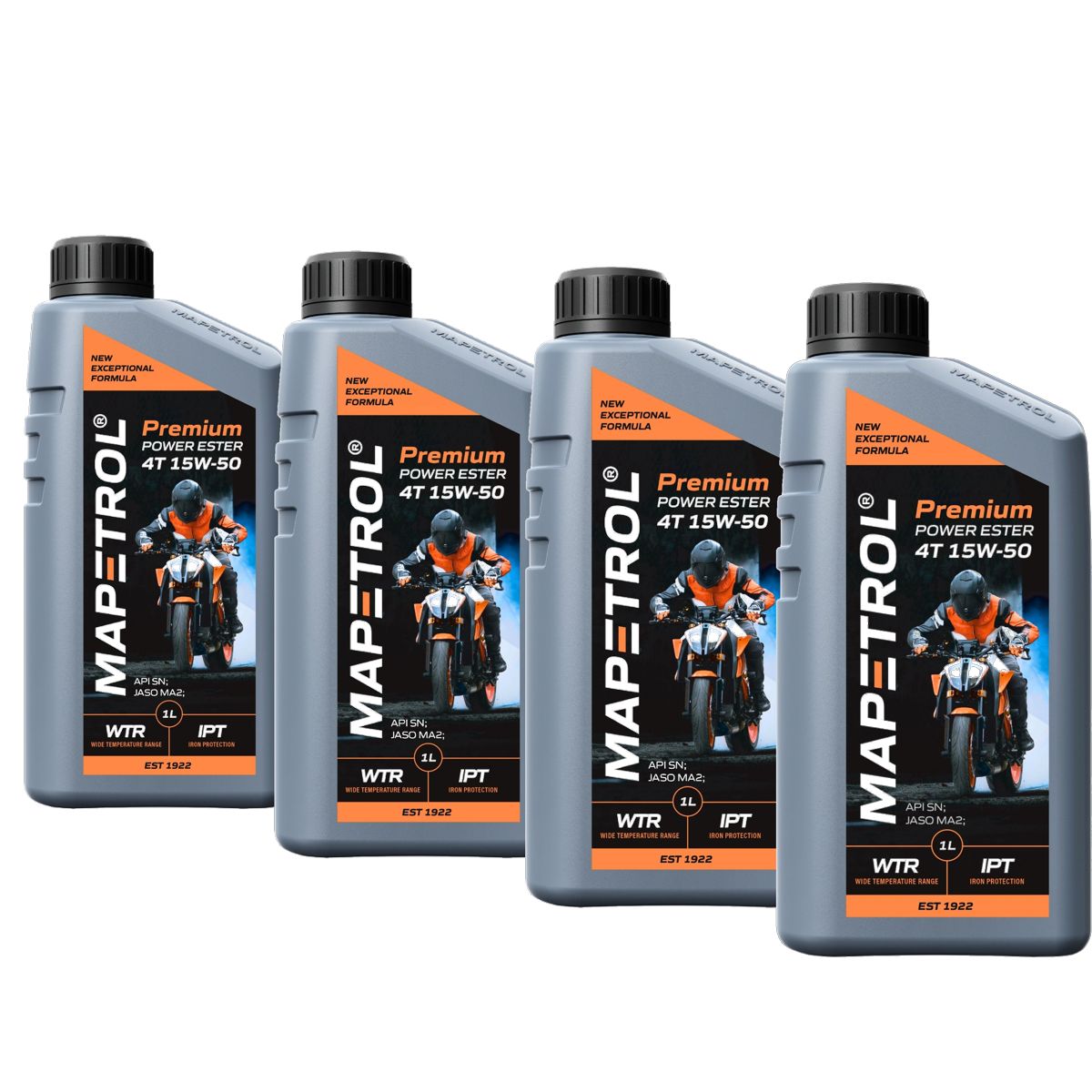 Mapetrol Premium Power Ester 4T 15W-50 4x1 Liter