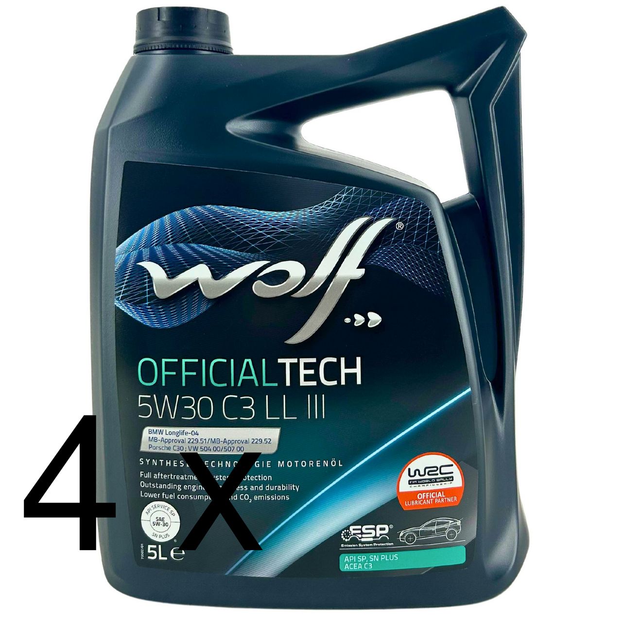 Wolf OfficialTech 5W-30 C3 LL III 4x5 Liter