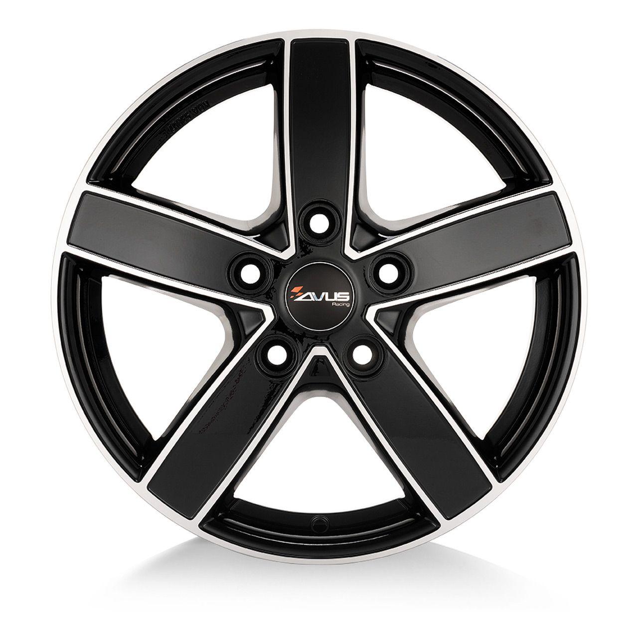 AVUS RACING AC-V51 black polished 7.5Jx18 5x108 ET47