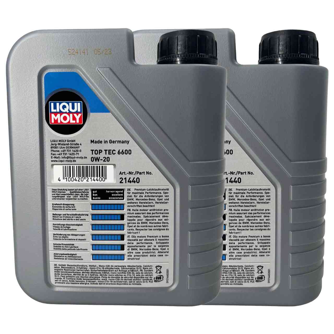 Liqui Moly Top Tec 6600 0W-20 2x1 Liter