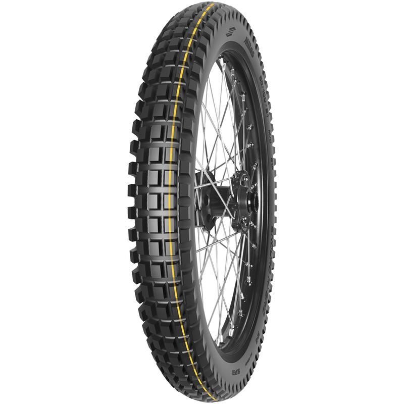 MITAS 110/90 - 19 M/C TL/TT 62P ENDURO HYBRID SUPER (YELLOW) M+S (IND)