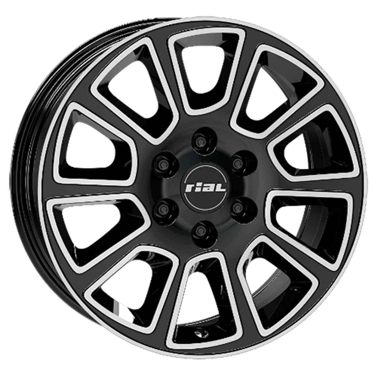 RIAL TRANSPORTER 2 diamantschwarz frontpoliert 6.5Jx16 5x120 ET52