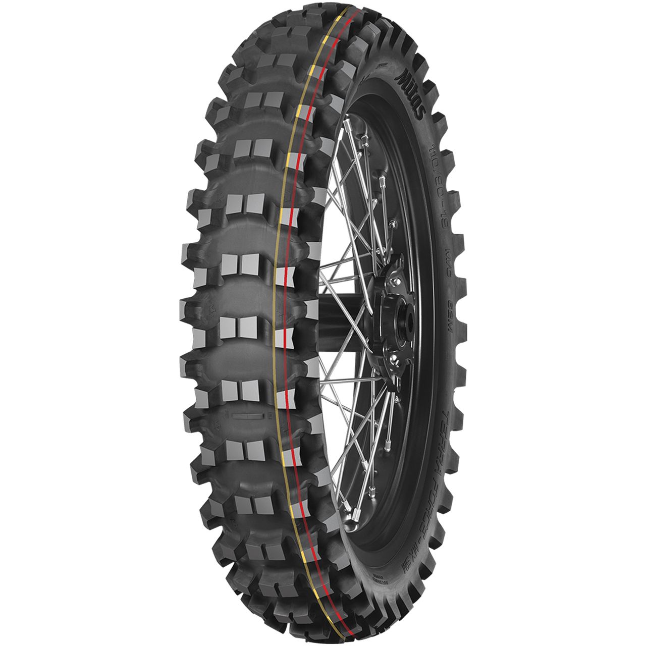 MITAS 90/100 - 14 M/C TT 49M TERRA FORCE-MX SM (RED-YELLOW) (IND) MITAS 90/100 - 14 M/C TT 49M TERRA FORCE-MX SM (RED-YELLOW) (IND)