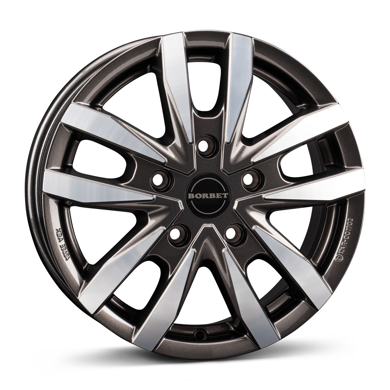 BORBET DESIGN CW5 mistral anthrazit glänzend poliert 7.5Jx18 5x120 ET43