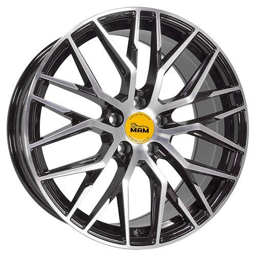 MAM WHEELS MAM RS4 black front polished 7.0Jx16 5x120 ET35
