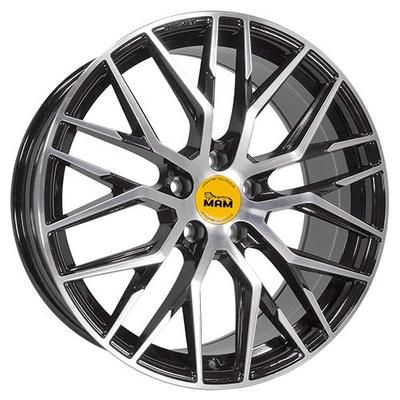 MAM WHEELS MAM RS4 black front polished 7.0Jx16 5x120 ET35