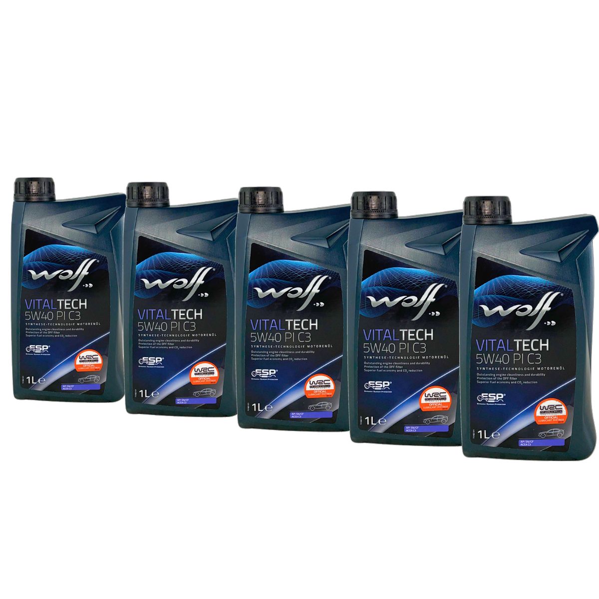 Wolf VitalTech 5W-40 PI C3 5x1 Liter