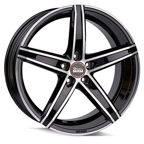 MAM WHEELS MAM OX-18 black front polished 8.5Jx19 5x112 ET45